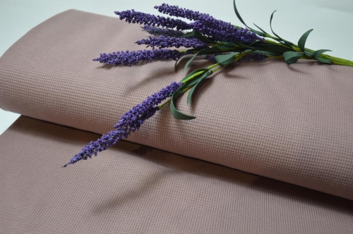 Waffeljersey uni Altrosa